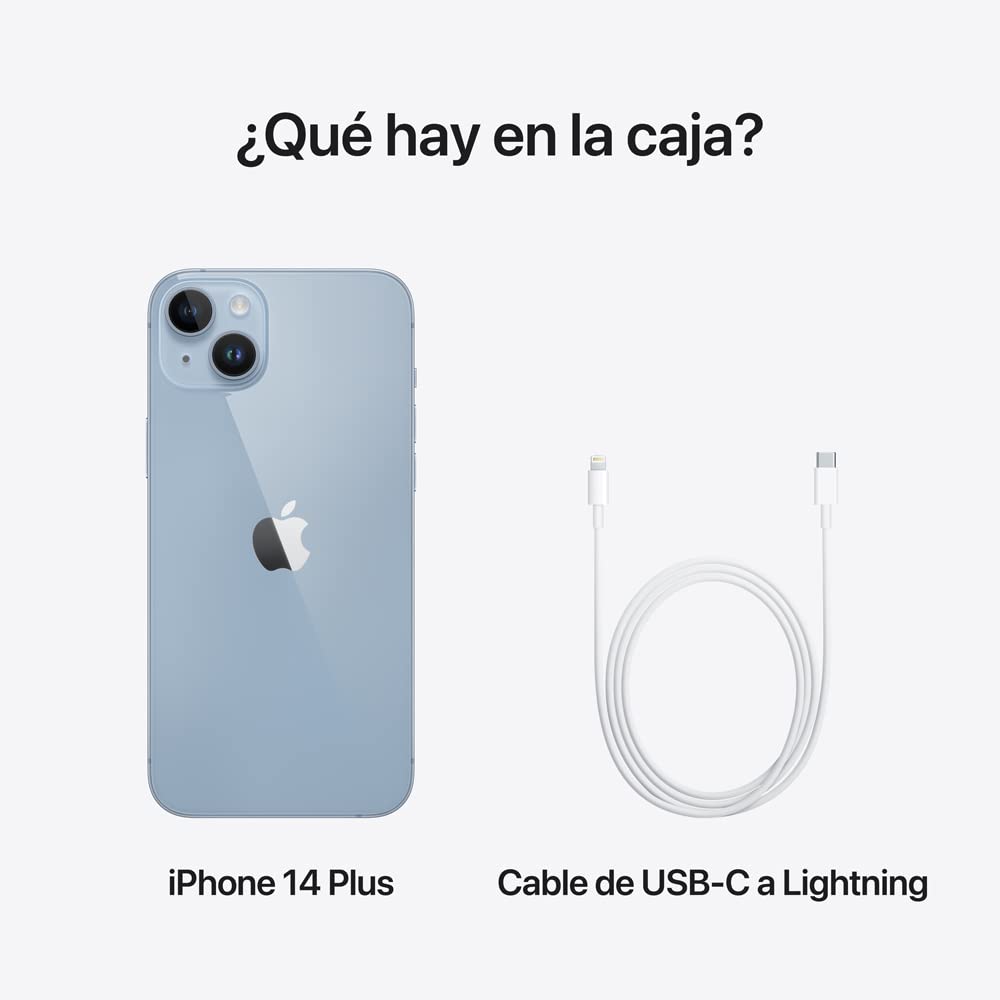 Apple iPhone 14 Plus, 128GB, Azul (Reacondicionado)