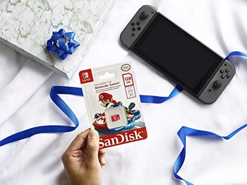 SanDisk Sandisk SDSQXAO-128G-GNCZN Memoria Microsdhc/Sdxc Nintendo Switch 128Gb U3 C10 Máx. 100/90Mb/S Lec/Esc, Rojo/Blanco