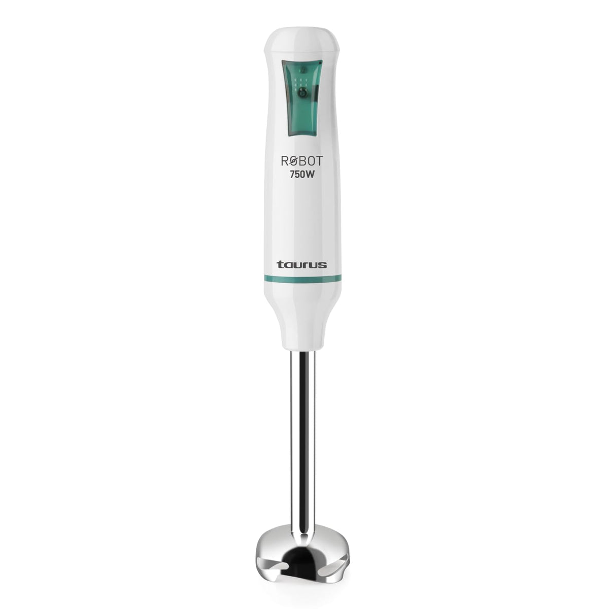 TAURUS ROBOT 750 INOX | Batidora de Inmersión 750 W | Acero Inoxidable | Caña Desmontable | Turbo Rotation System | Control Pulso | Diseño Ergonómico y Anti Salpicaduras