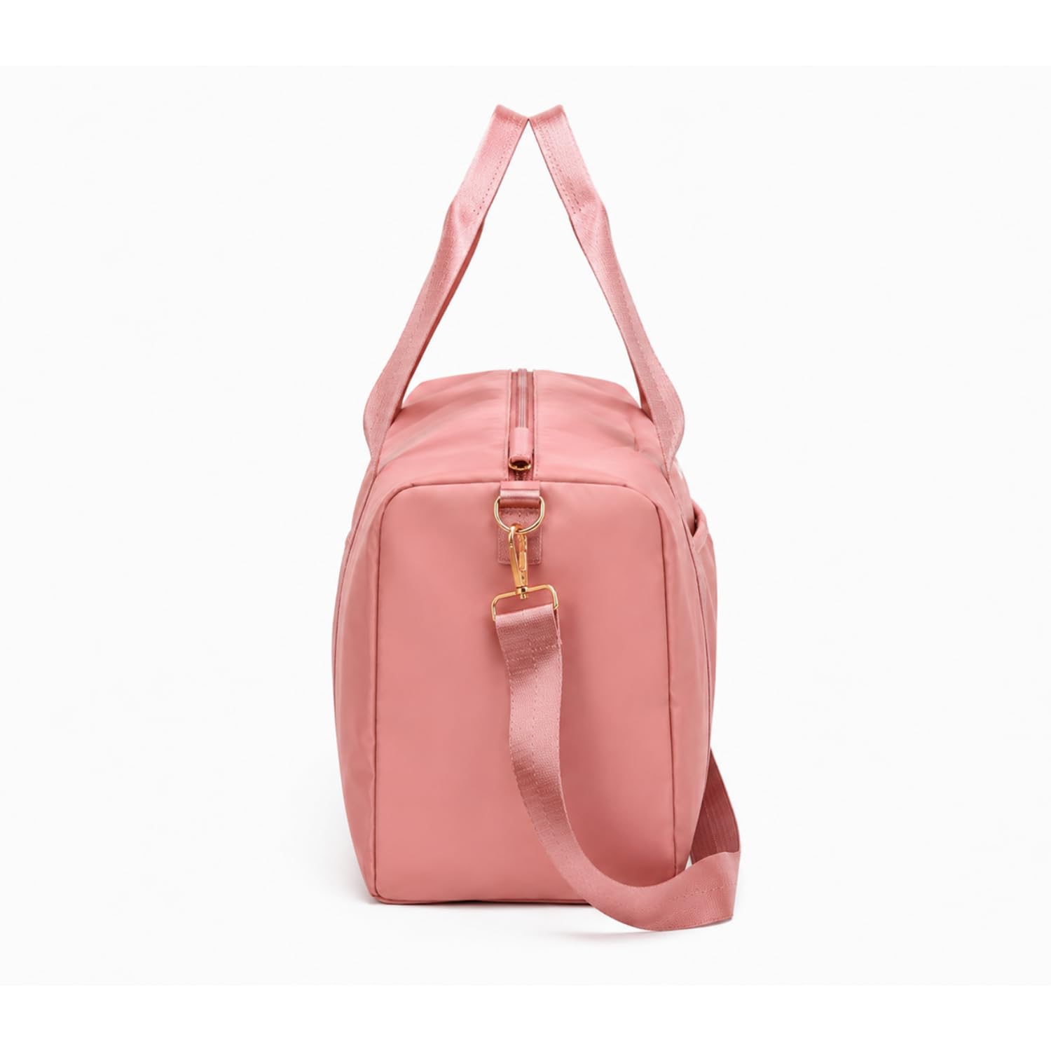 Bluelander Maleta Deportiva de Mano para Gimnasio, Compartimento para Zapatos, Bolso de Viaje, Bolsillo Impermeable, Resistente, Correa Ajustable Perfecta Gimnasio, Natación y Viaje (Rosa Pastel)