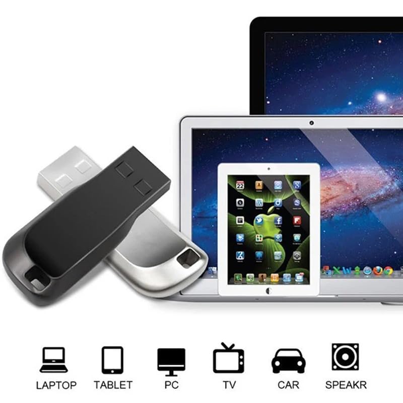 Genérico Kit USB 2TB Alta Velocidad 3.0 con Adaptador Tipo C, Memoria Flash Resistente al Agua, Compatible con Múltiples Dispositivos, (Plateado)