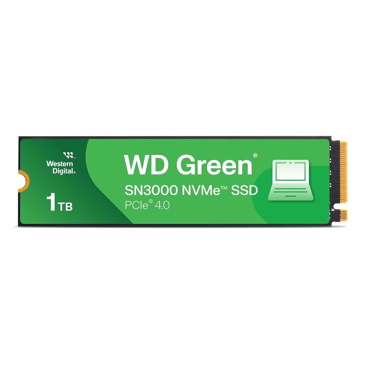 Western Digital 1TB WD Green SN3000 NVMe SSD Interno - Unidad de Estado sólido - Gen4 PCIe, M.2 2280, hasta 5.000 MB/s - WDS100T4G0E