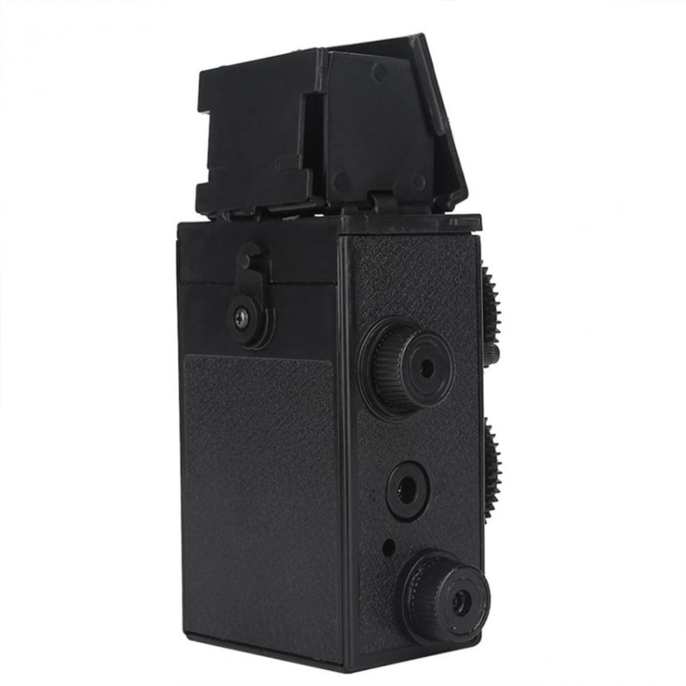 Helilyco para cámara réflex clásica de 35 mm, para cámara compacta portátil vintage para fotografía de película 135, cuerpo ABS con manual para enfoque, negro