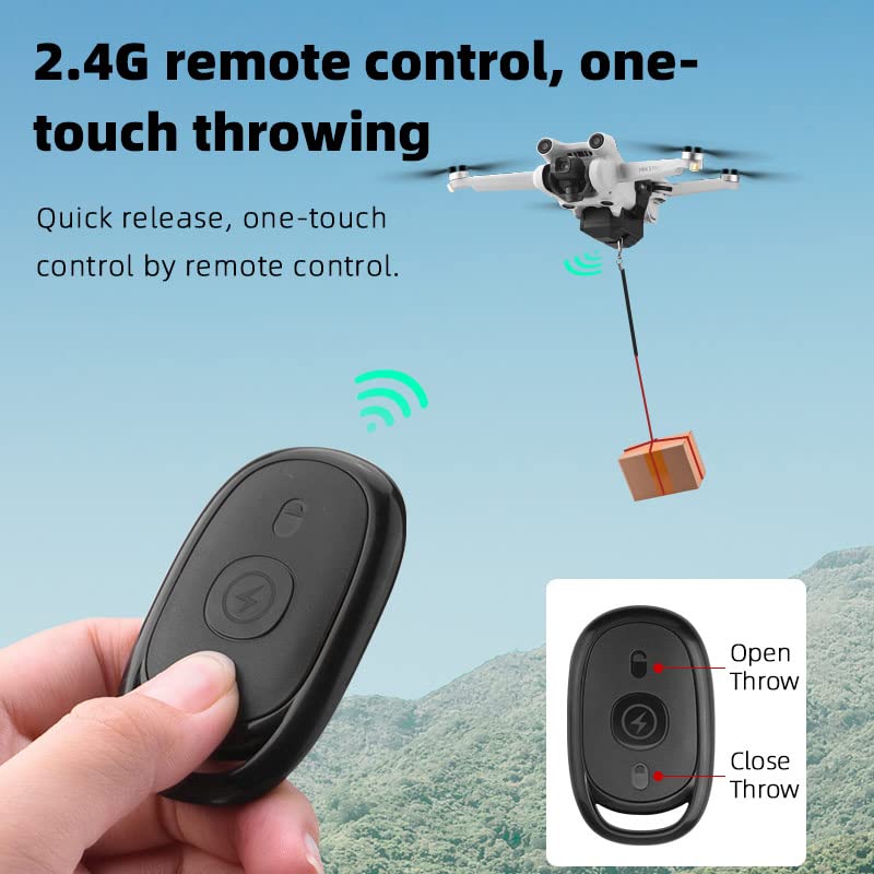 BeisDirect - Sistema de lanzamiento de aire para DJI Mini 3 Pro/Mini 2/Mini SE/Mavic Mini/Mavic Pro/Mavic Air Drone, accesorios FIMI X8SE lanzador de carga útil dispositivo de caída de liberación de