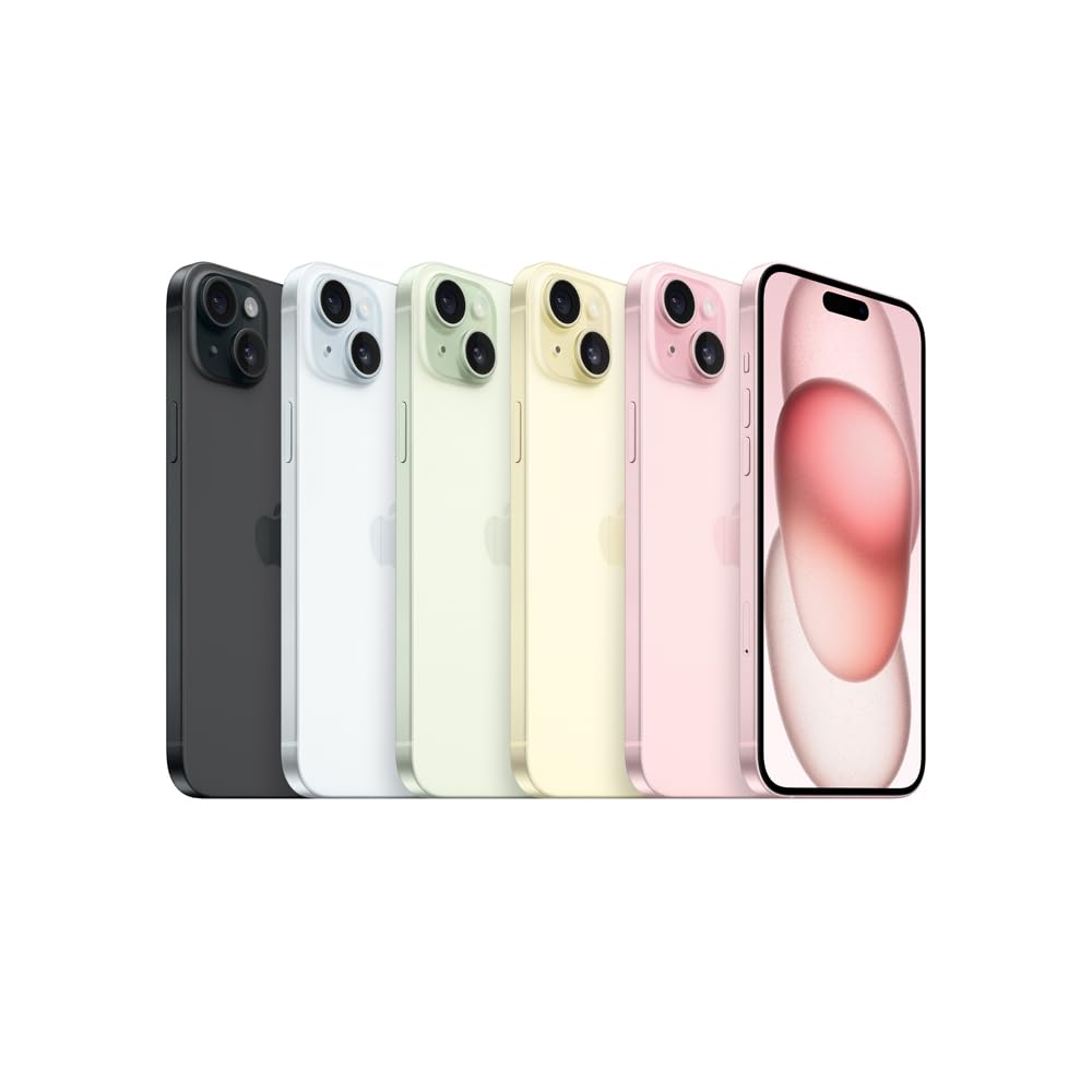 Apple iPhone 15 Plus 128GB Negro Desbloqueado -Esim (Reacondicionado)