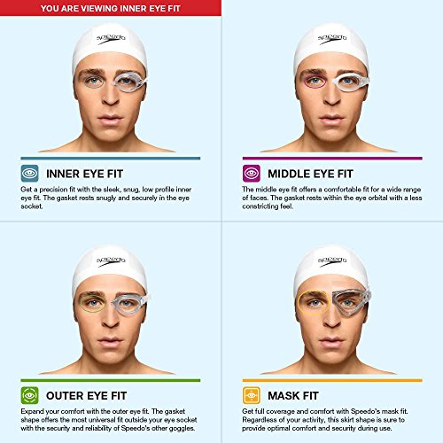 Speedo, Goggles de Natación Efecto Espejo Vanquisher 2.0, 7750127, Unitalla