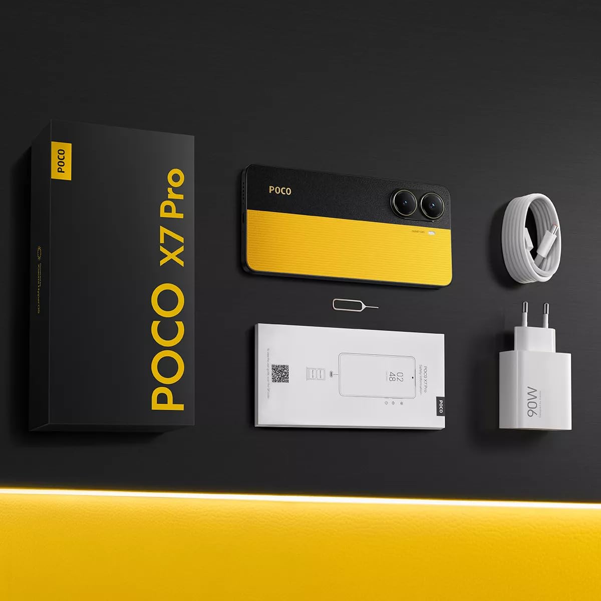 XIAOMI Teléfono Celular Poco X7 Pro 5G NFC Pantalla AMOLED CrystalRes 1.5K 120Hz Buque Insignia Dimensity 8400-Ultra 90W HyperCharge (Negro, 8GB+256GB)