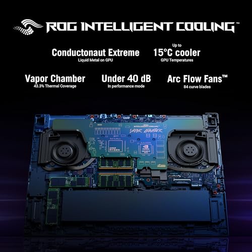 ASUS ROG Strix Scar 17 X3D (2024) Laptop para juegos, 17.3 pulgadas WQHD 240Hz/3ms, pantalla 100% DCI-P3, GeForce RTX 4080, AMD Ryzen 9 7945HX3D, 32GB DDR5, 1TB PCIe SSD, Wi-Fi 6E, Windows 11 Pro, G73