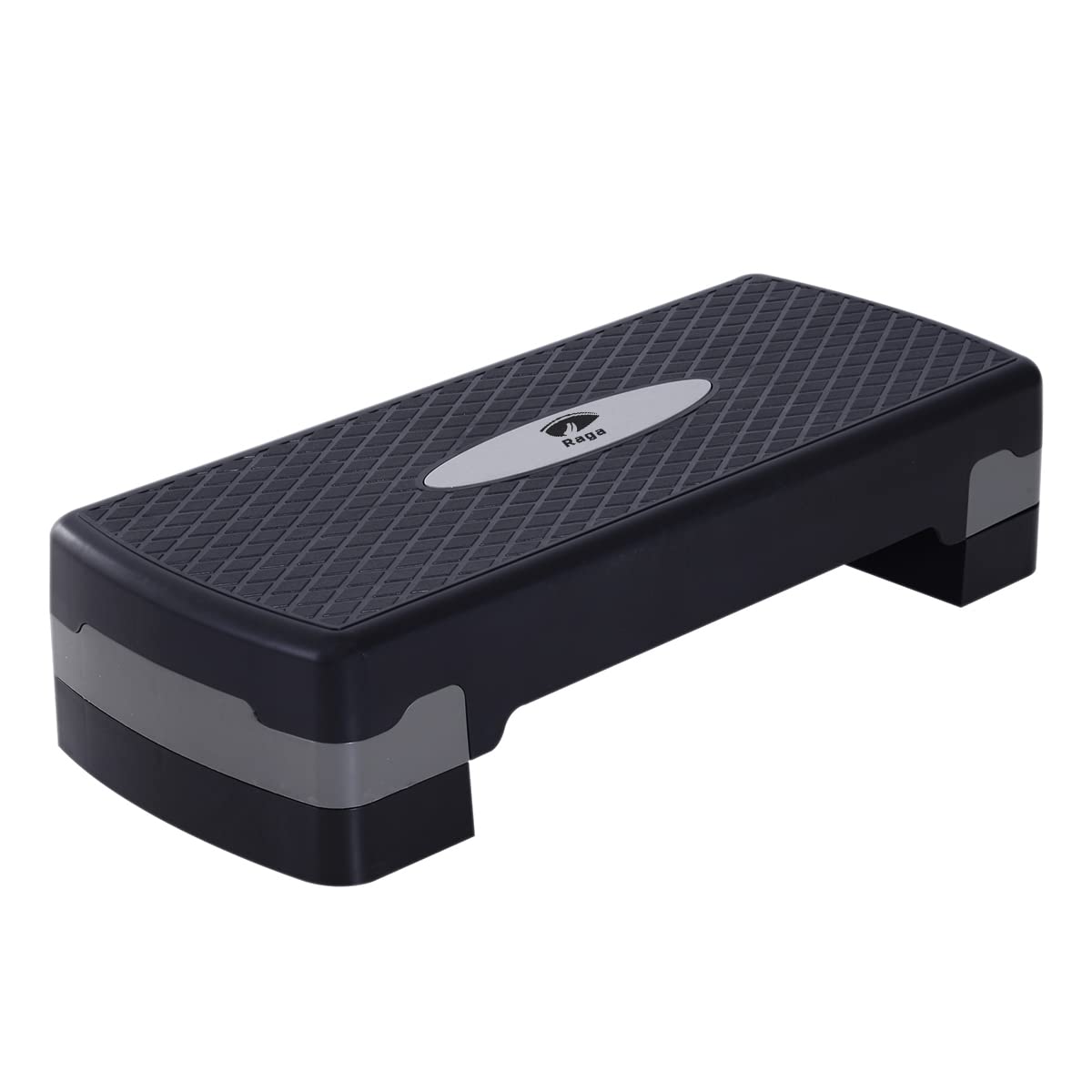 Raganet, Banco de Aerobics, Step Ajustable a 2 Alturas (10 y 15 Cm), Superficie Antideslizante, Plástico Reforzado