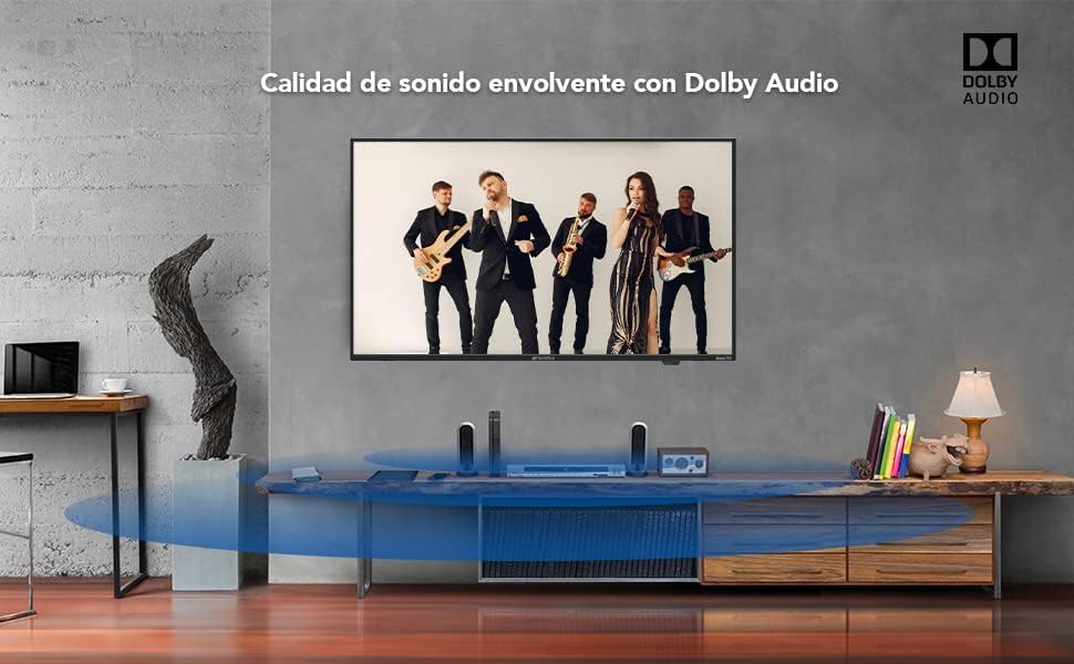 SANSUI Smart TV Roku TV Compatible con Alexa 2023 (43" Full HD)