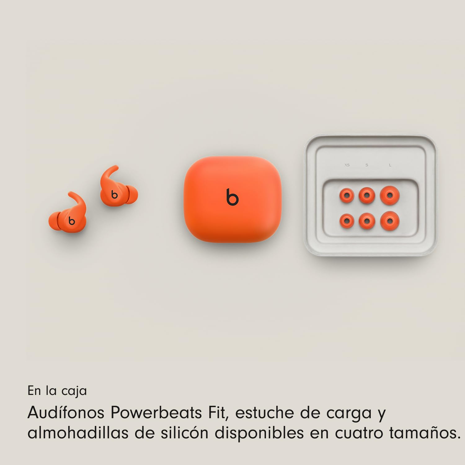 Beats - Powerbeats Fit - Audífonos inalámbricos para Entrenamiento con cancelación de Ruido, IPX4, hasta 30 Horas de batería con el Estuche de Carga, compatibles con Apple y Android - Negro Azabache