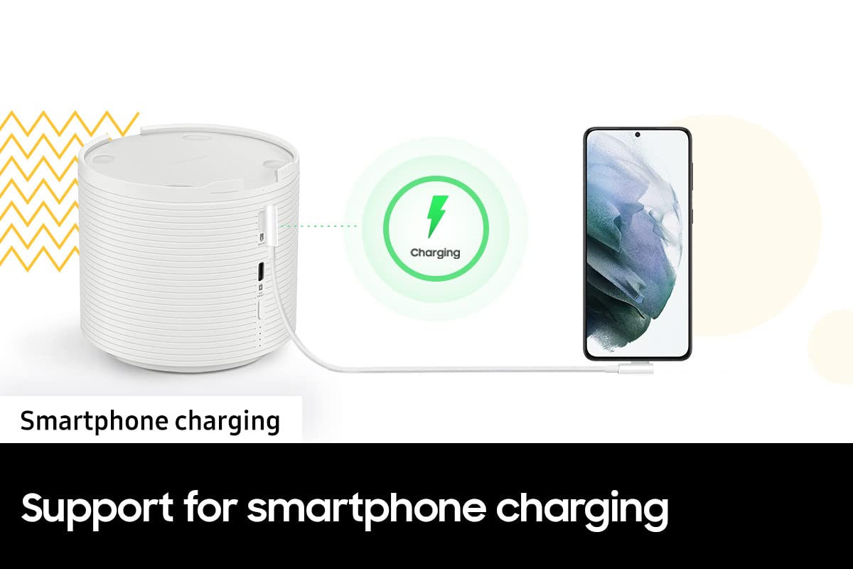 Samsung - Base de batería para proyector portátil Inteligente, Uso práctico, Carga de energía para Cine en casa y Entretenimiento, VG-FBB3BA/ZA, 2022, Color Blanco