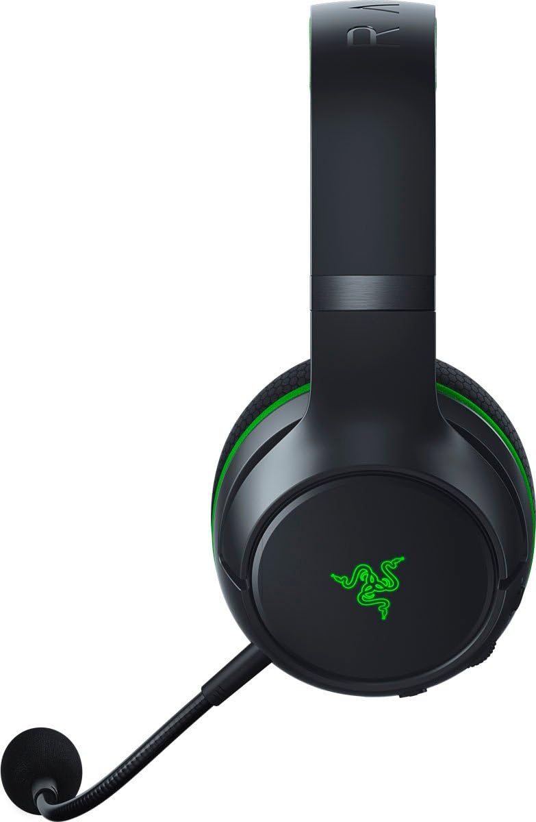 Razer Kaira Pro Wireless Gaming Headset for Xbox Series X | S: TriForce Titanium 50mm Drivers - Supercardioid Mic - Dedicated Mobile Mic - EQ and Xbox Pairing - Xbox Wireless and Bluetooth 5.0 - Black (Reacondicionado)