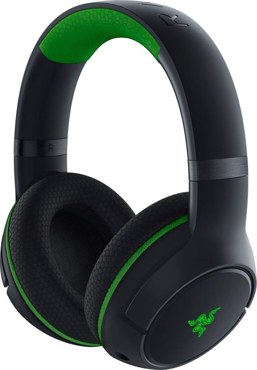 Razer Kaira Pro Wireless Gaming Headset for Xbox Series X | S: TriForce Titanium 50mm Drivers - Supercardioid Mic - Dedicated Mobile Mic - EQ and Xbox Pairing - Xbox Wireless and Bluetooth 5.0 - Black (Reacondicionado)