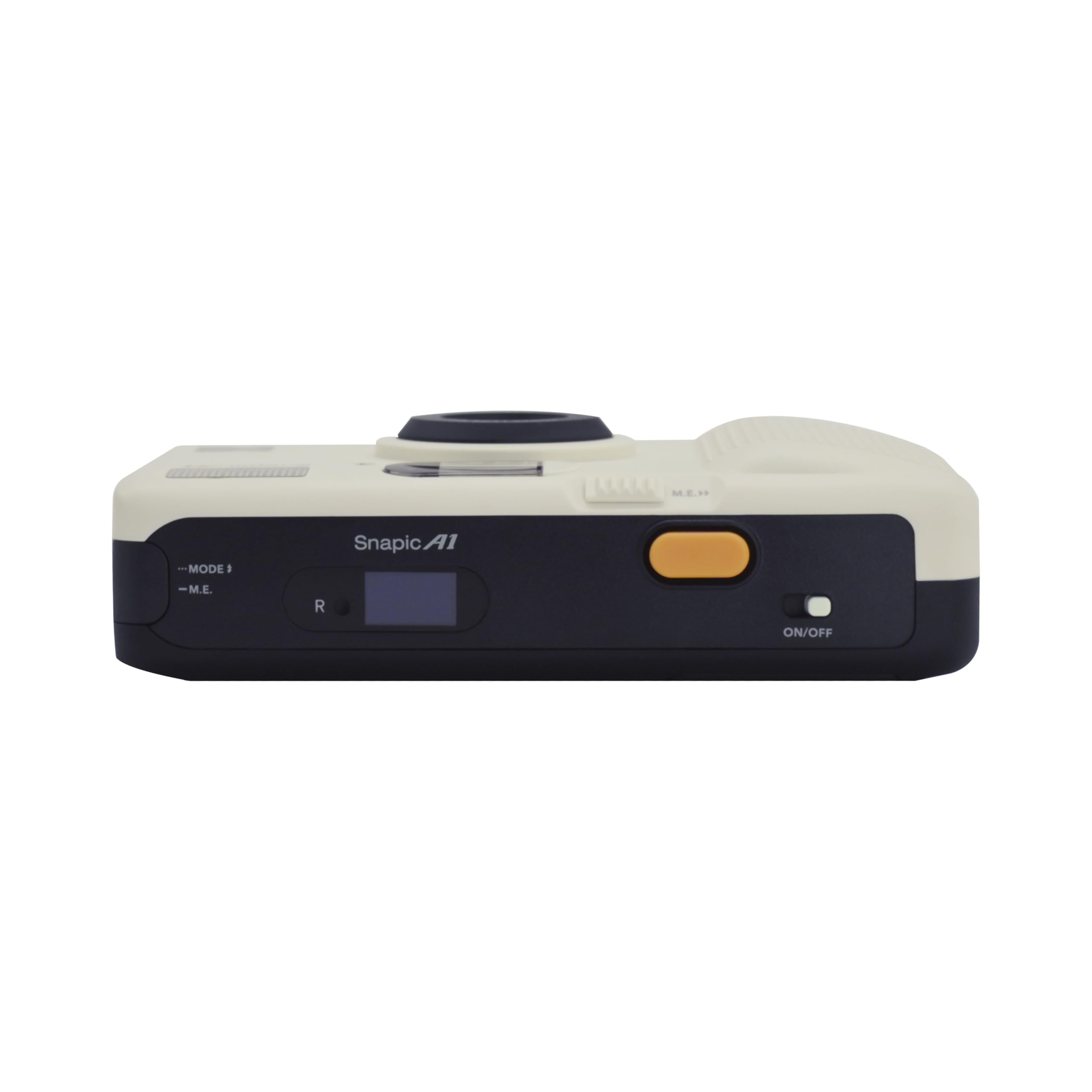 KODAK Snapic A1 Cámara de película de 35 mm, 35 mm, Reutilizable, Enfoque de 2 Zonas, Ligera, compacta (Blanco Marfil) (La película y la batería AAA no están Incluidas)