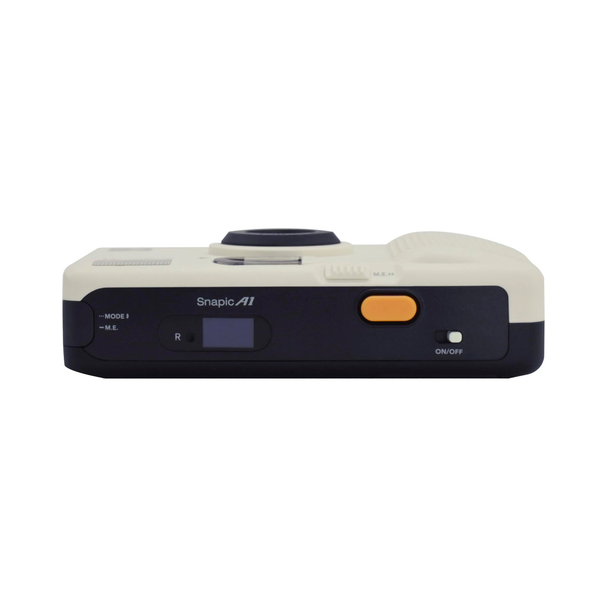 KODAK Snapic A1 Cámara de película de 35 mm, 35 mm, Reutilizable, Enfoque de 2 Zonas, Ligera, compacta (Blanco Marfil) (La película y la batería AAA no están Incluidas)