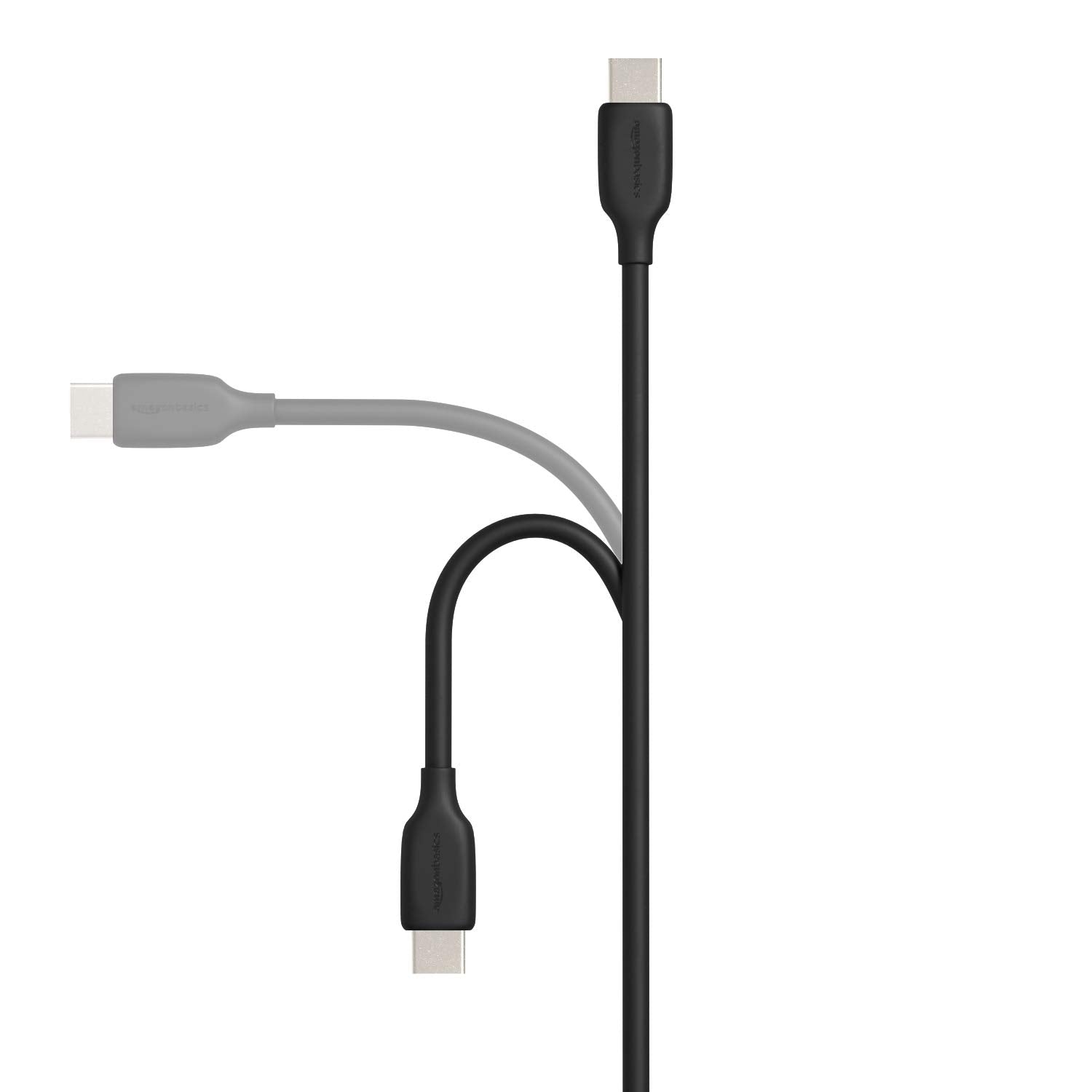 Amazon Basics Cable de carga rápida de USB-C a USB-A 2.0, velocidad de 480 Mbps, con certificación USB-IF, para Apple iPhone 16/15, iPad, Samsung Galaxy, tablets, laptops, 1.8 m, negro
