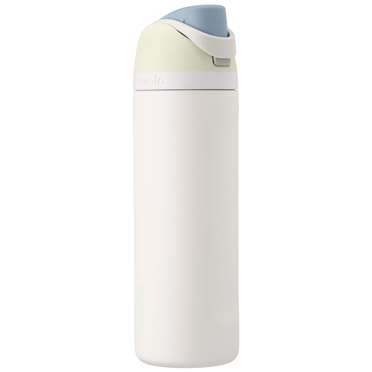 Owala Freesip Botella de agua de acero inoxidable con popote para deportes y viajes, libre de BPA, 24 oz, Iced Breeze