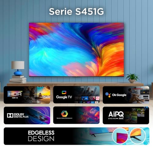 TCL Televisión Pantalla 55 Pulgadas Google TV 4K UHD 55S451G