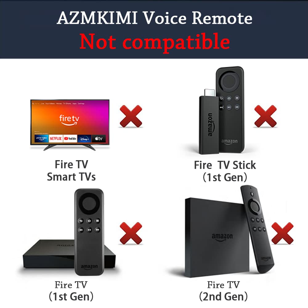 ANKIMI Control Remoto Compatible con F-Stick 4k Lite Cube TV (3rd generación) (V6)