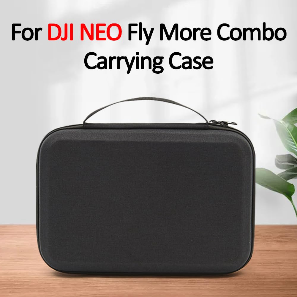 BeisDirect - Funda de transporte de viaje para DJI Neo Fly More Combo Accesorios, bolsa de almacenamiento portátil de EVA para DJI Neo, compatible con control remoto RC-N3, dos baterías, Hub de carga,