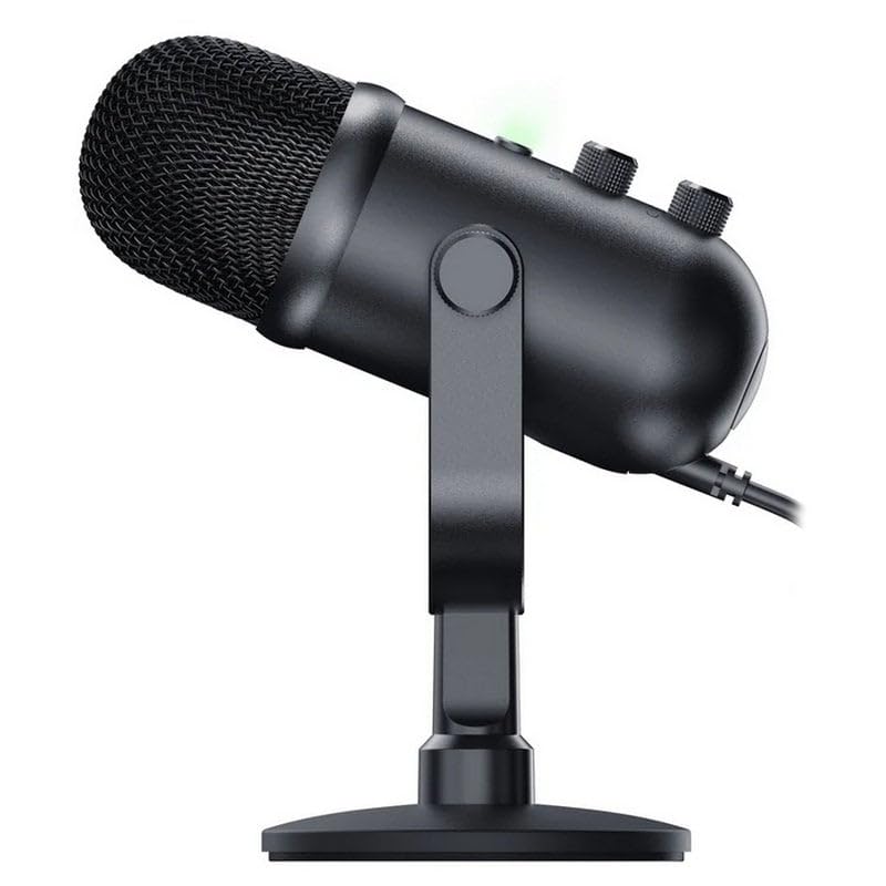Razer -Microfono Gamer Seiren V2 Pro -Micrófono USB Reacondicionado - Microfono PC Gamer Dinámico con Frecuencia de 20000 Hz y 120 dB - Micrófono para podcast Ideal para Streaming y Grabación de Voz