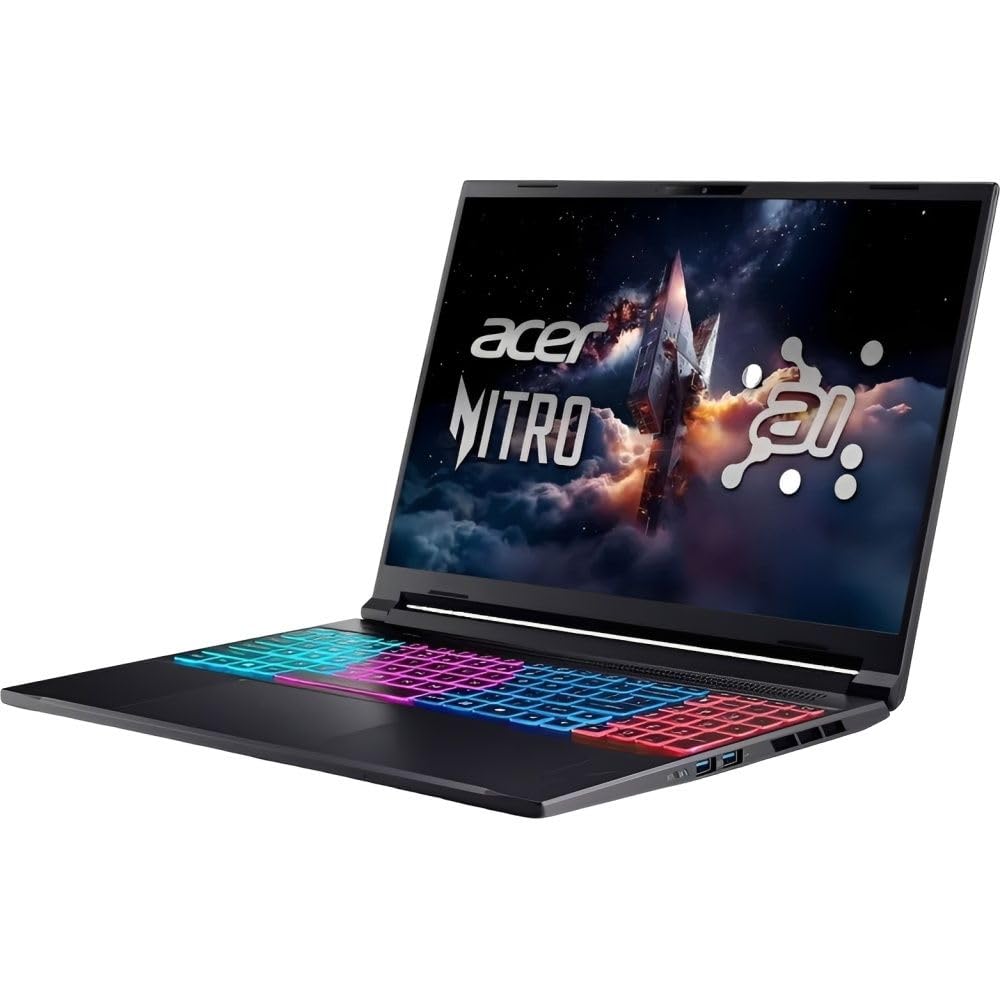 Acer Nitro V 16S AI Laptop Gaming, Ryzen™ 7 260, 16" WQXGA 180Hz IPS, NVIDIA® RTX 5070 8GB, 16GB RAM, 1TB SSD, Windows 11, Teclado RGB 4 Zonas, Negro Obsidiana