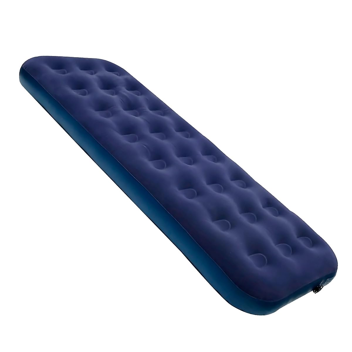 Raganet, Colchón Inflable Individual, Cama de Aire Cómoda, Resistente y Plegable, Colchón de Campismo con Cubierta Afelpada Suave, Medidas: 195cm X 75cm X 22cm