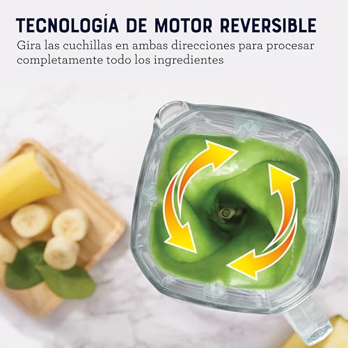 Oster Licuadora Profesional XTREME MIX con iBLEND y MAX CRUSH, 1500 W, 2 L, Jarra de Vidrio Boroclass, Tecnología Reversible, Vaso Blend-N-Go, Gris