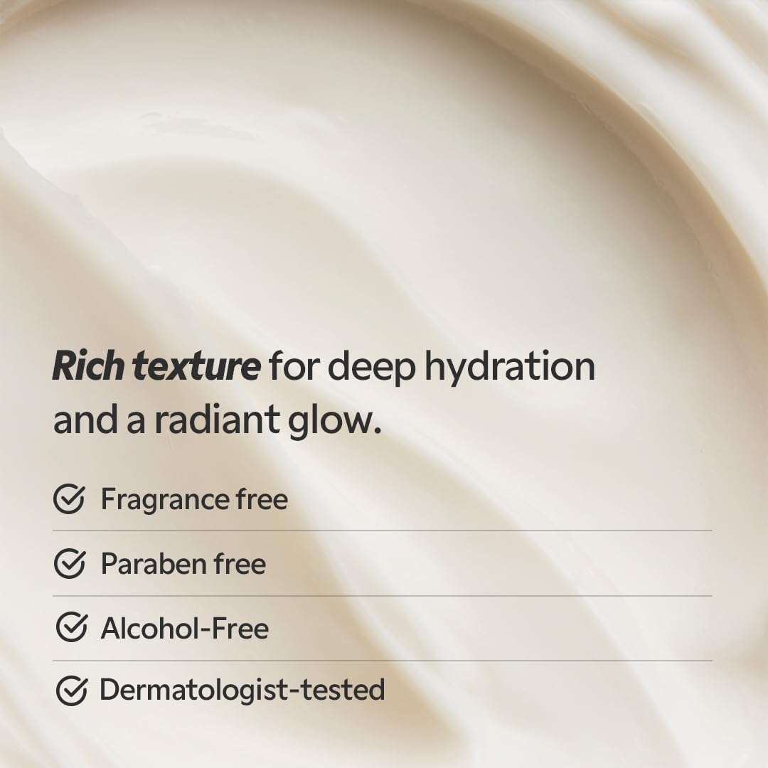 TIRTIR Ceramic Cream Refreshing Skin 50 ml - Crema Hidratante Facial coreana con Manteca de Karité, Acido Poliglutámico y Extractos naturales - Crema facial para piel seca o sensible - Skincare Coreano sin fragancia