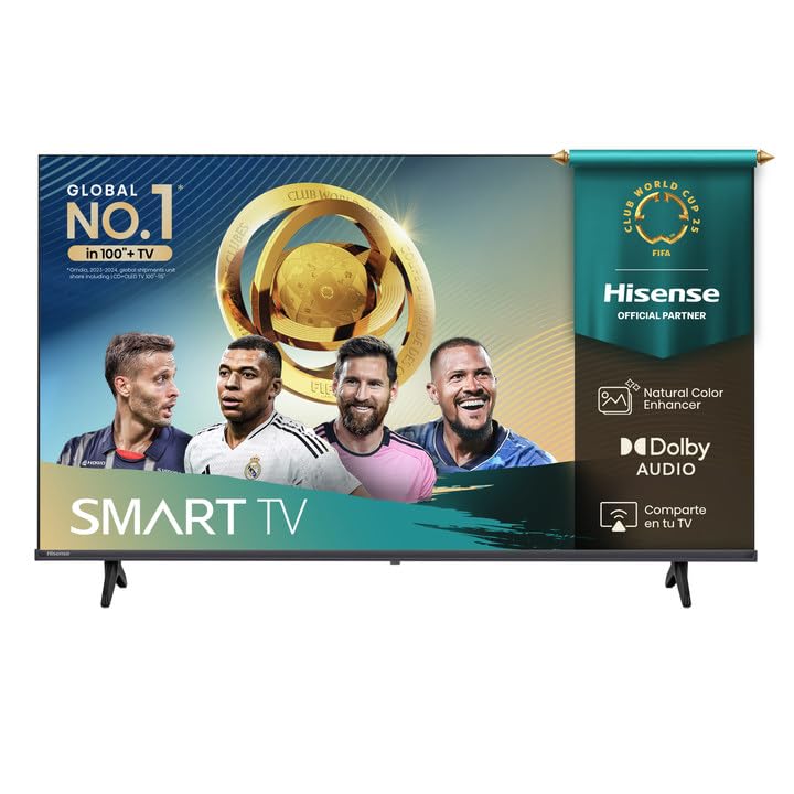 Hisense Television A4N(último Modelo) Pantalla 32 Pulgadas, Smart Vidaa TV HD,Modo de Juego,Dolby Audio,Comparte en tu TV,Noise Reduction