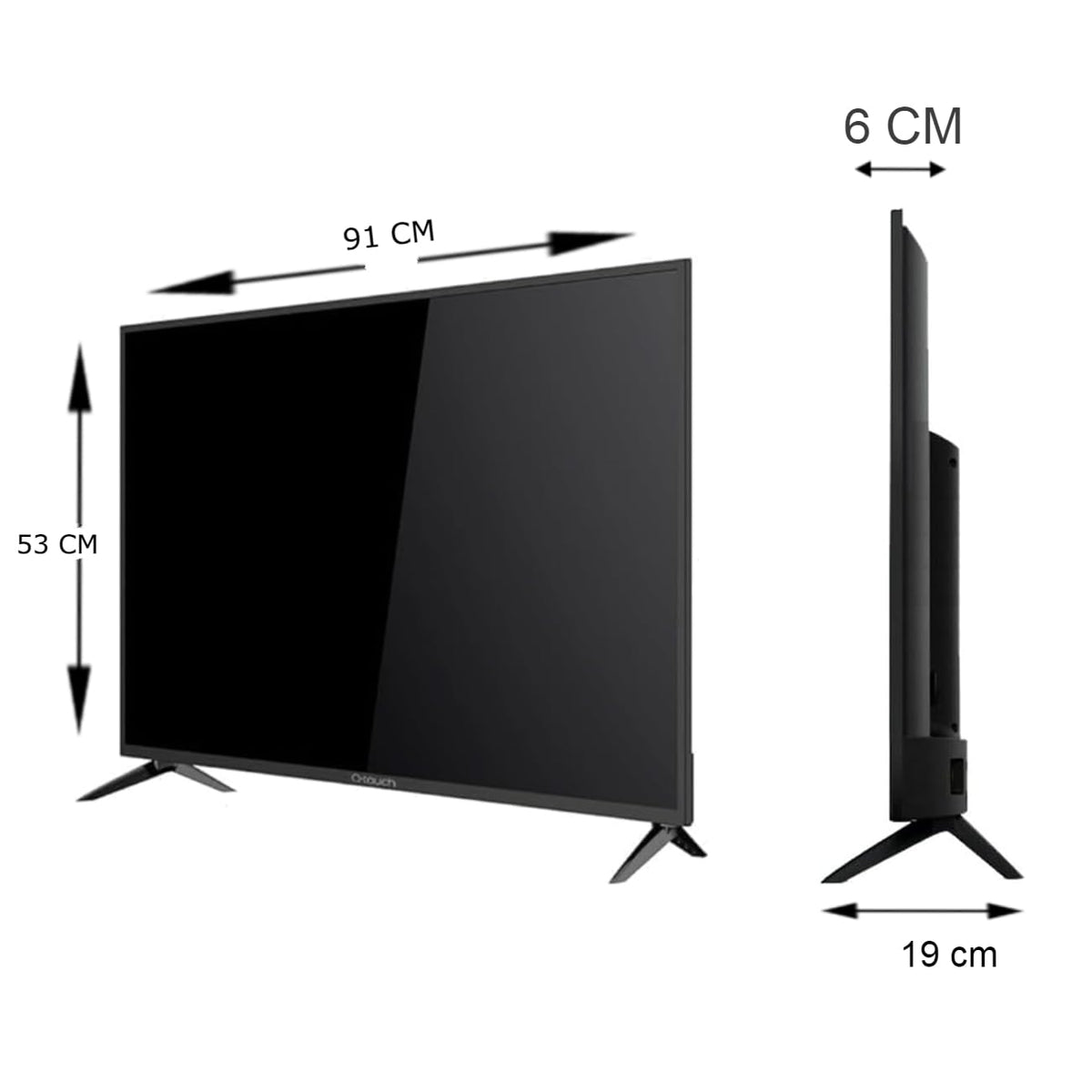 Q-Touch - Smart TV Android 40" HD - Pantalla LED, WiFi, Netflix, Youtube