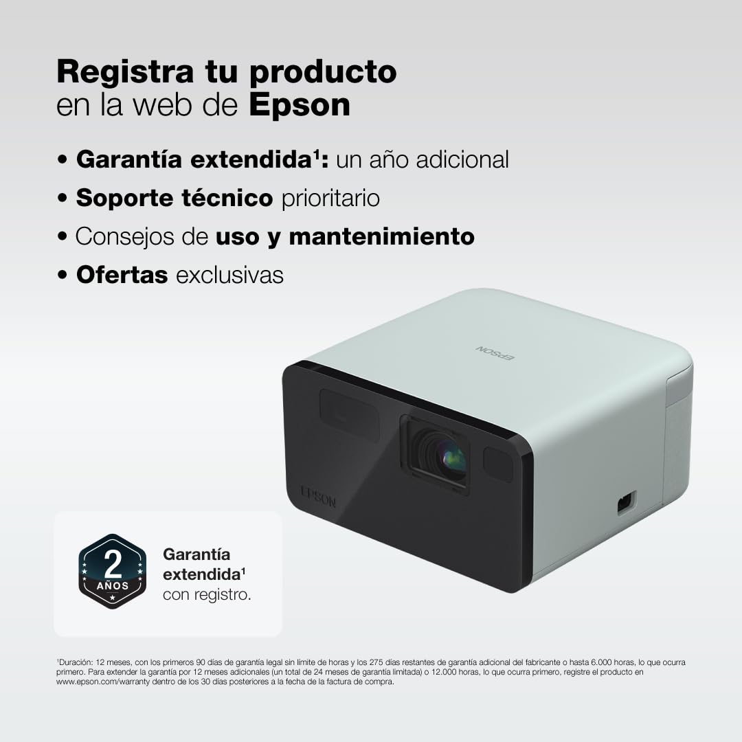 Epson EpiqVision Mini EF21 Proyector láser Inteligente portátil, 1000 lúmenes, FHD 1080p HDR, 3 Chips 3LCD, Google TV, Netflix, Altavoces estéreo, Cine en casa, Color Verde