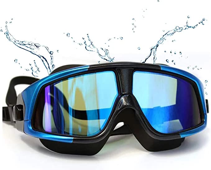 Autbye - Gafas de Natación, Goggles de Natación Anti Niebla UV, Anteojos de Natación Graduadas para Adultos Hombres Mujeres Jóvenes para Interiores y Exteriores