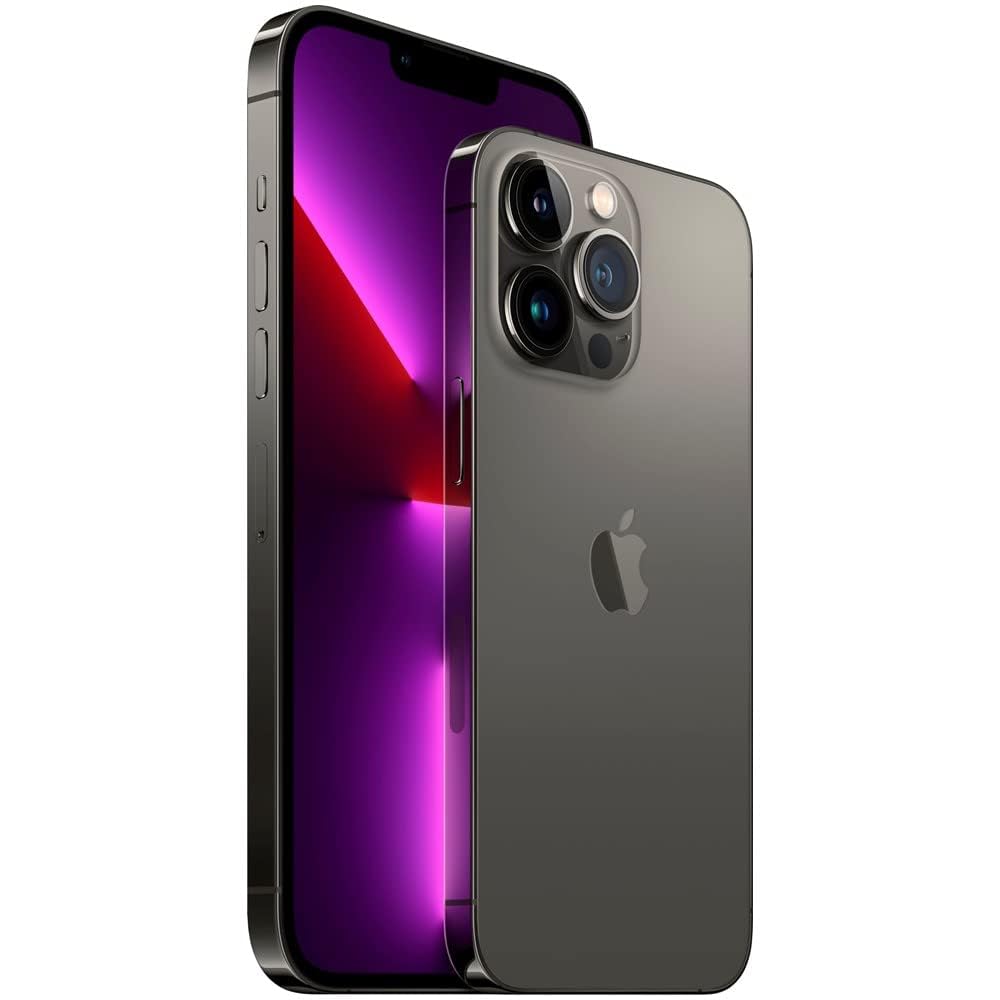 Apple iPhone 13 Pro Desbloqueado- 6.1" OLED , Chip A15 Bionic, 4GB RAM, 1 TB Externo, Cámara Frontal 12MP, 2532 x 1170 pixeles a 460 pp ,Ceramic Shield, Negro Grafito Reacondicionado