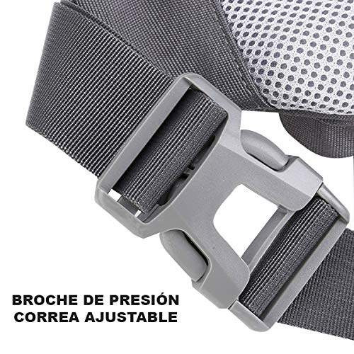 BLACK MAMUT Cangurera Deportiva, Cómoda, Ligera, Unisex, para Correr, Impermeable, Ejercicio, Viaje, Campismo, Senderismo, Ciclismo, Riñonera, Gran Capacidad, Resistente, Correa Ajustable