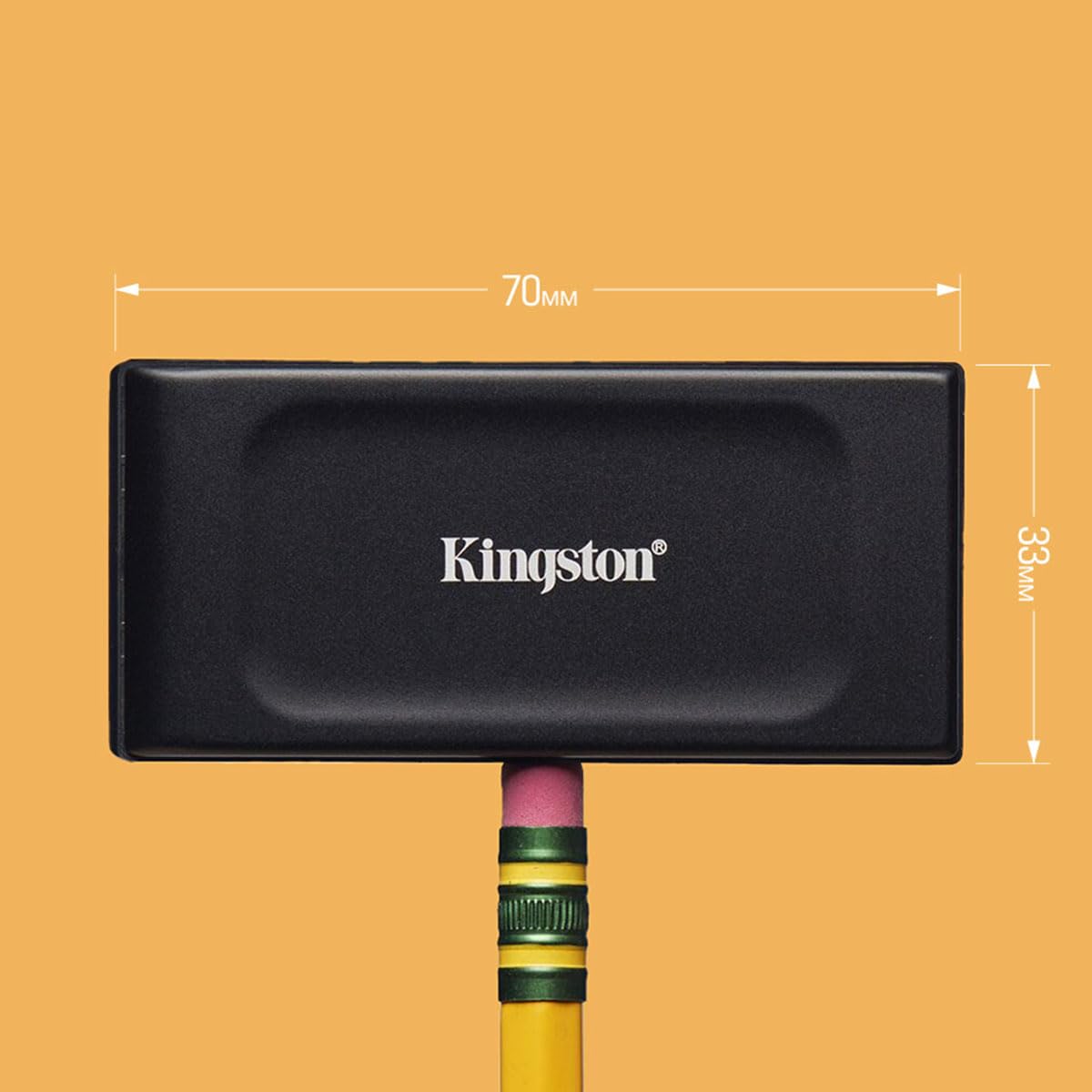 Kingston SSD Externo XS1000 Capacidad: 1000GB USB 3.2 Gen 2 Lectura: 1050MB/s y Escritura: 1000MB/s (SXS1000/1000G)