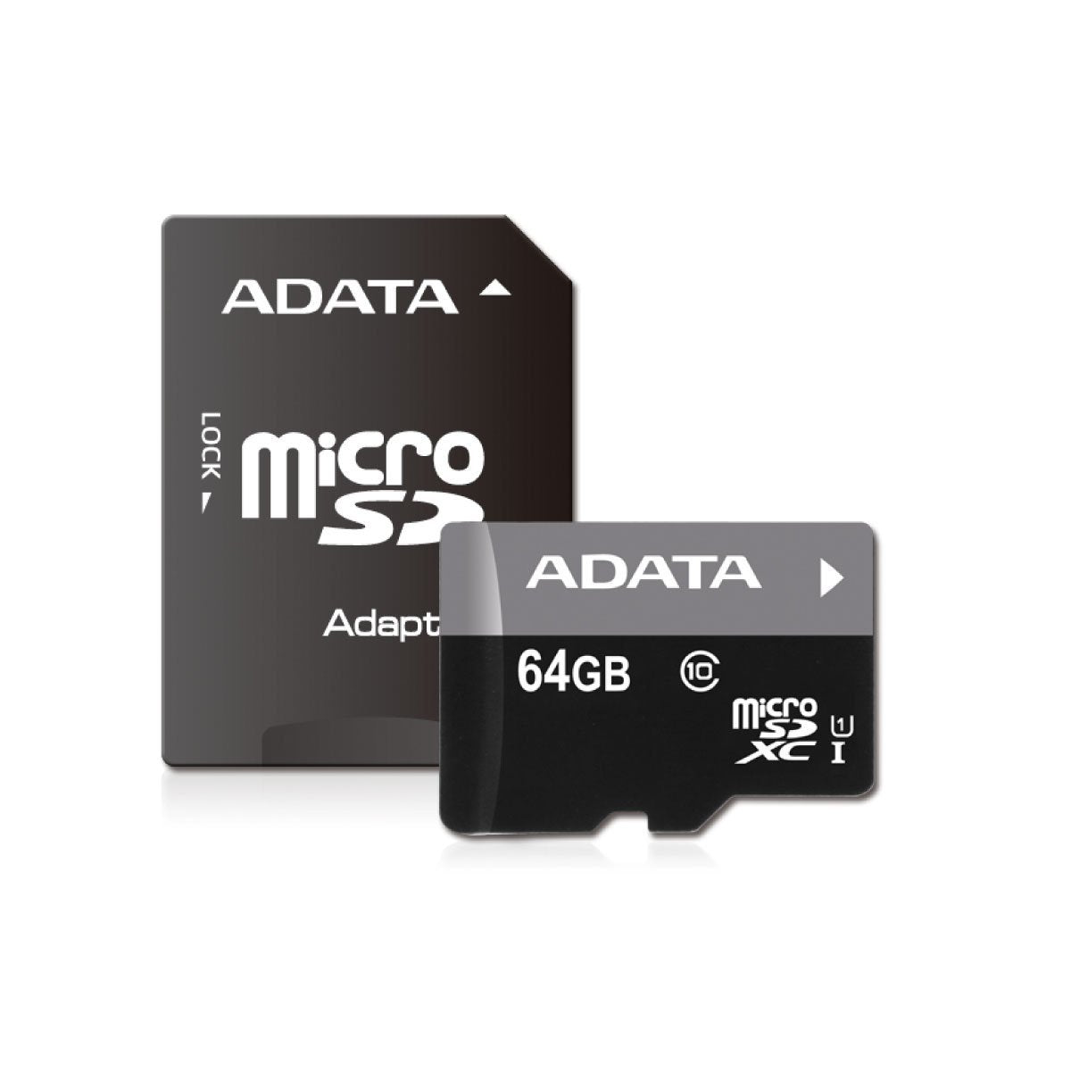 ADATA 64 GB Tarjeta de Memoria Micro SDXC con Adaptador Color Negro con Morado (Clase 10)