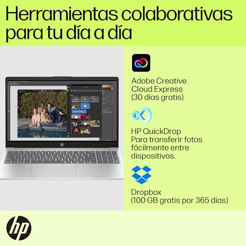 HP Laptop 15-fd0045la, Intel Core i5, 8 GB, 512 GB SSD, 15.6", FHD, Windows 11 Home, Teclado en Español, Garantía México, Oro y Plata