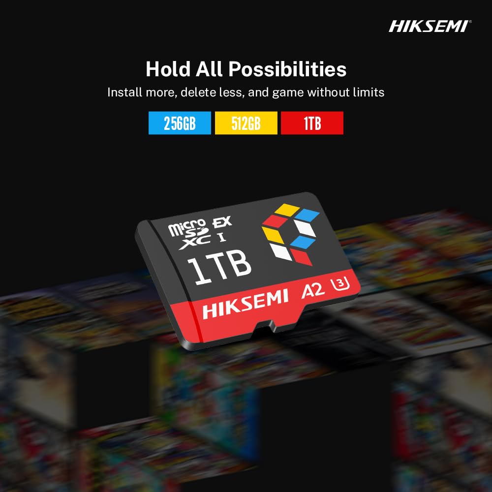HIKSEMI Tarjeta microSD Express G3 Pro, para Switch 2, Video 4K, Velocidad: 900MB/s, PCIe NVMe, A2 V30 U3 (256, GB)