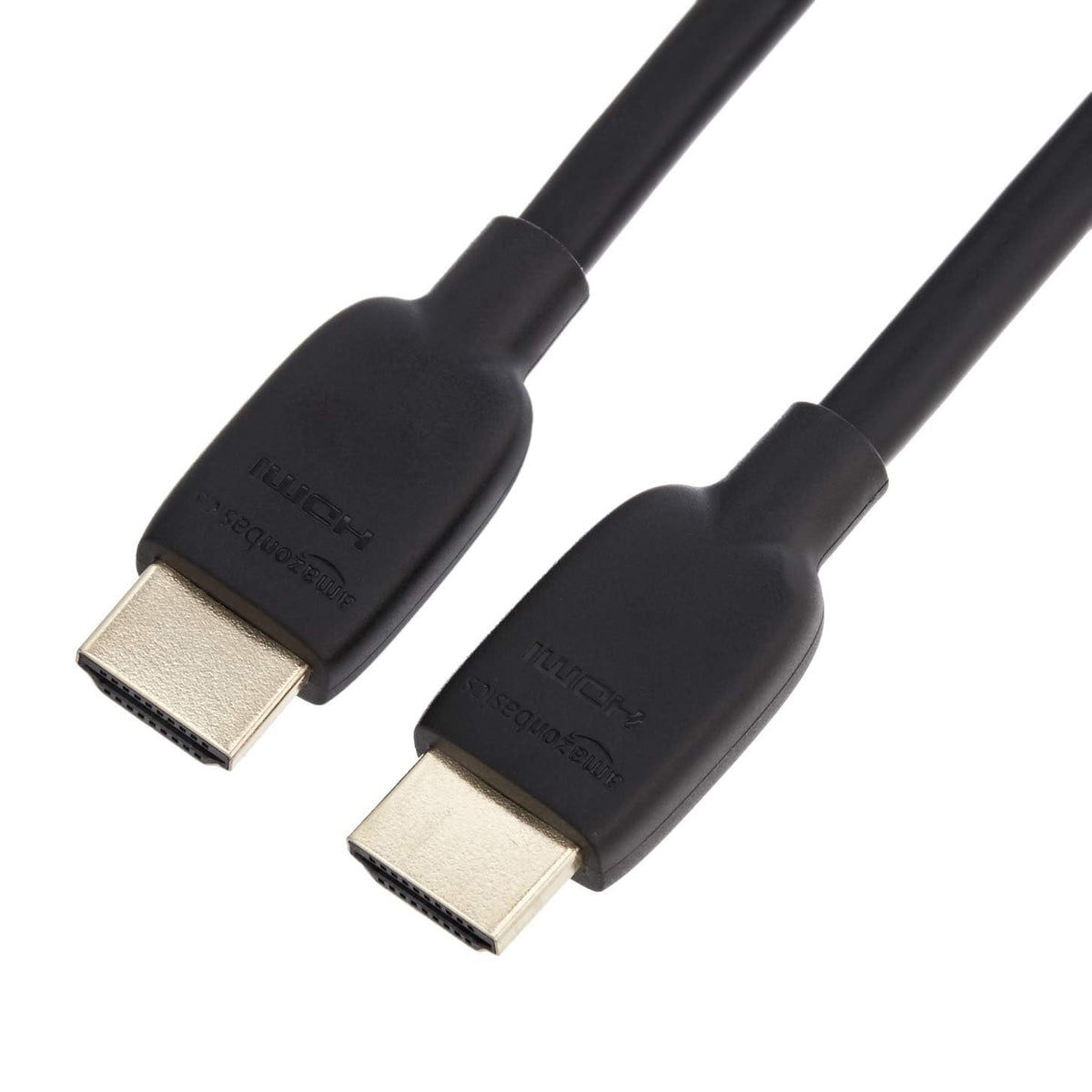 Amazon Basics - Cable HDMI de alta velocidad (48 Gbps, 8 K/60 Hz), 6 pies, negro, compatible con Roku TV/PS5/HDTV/Blu-ray