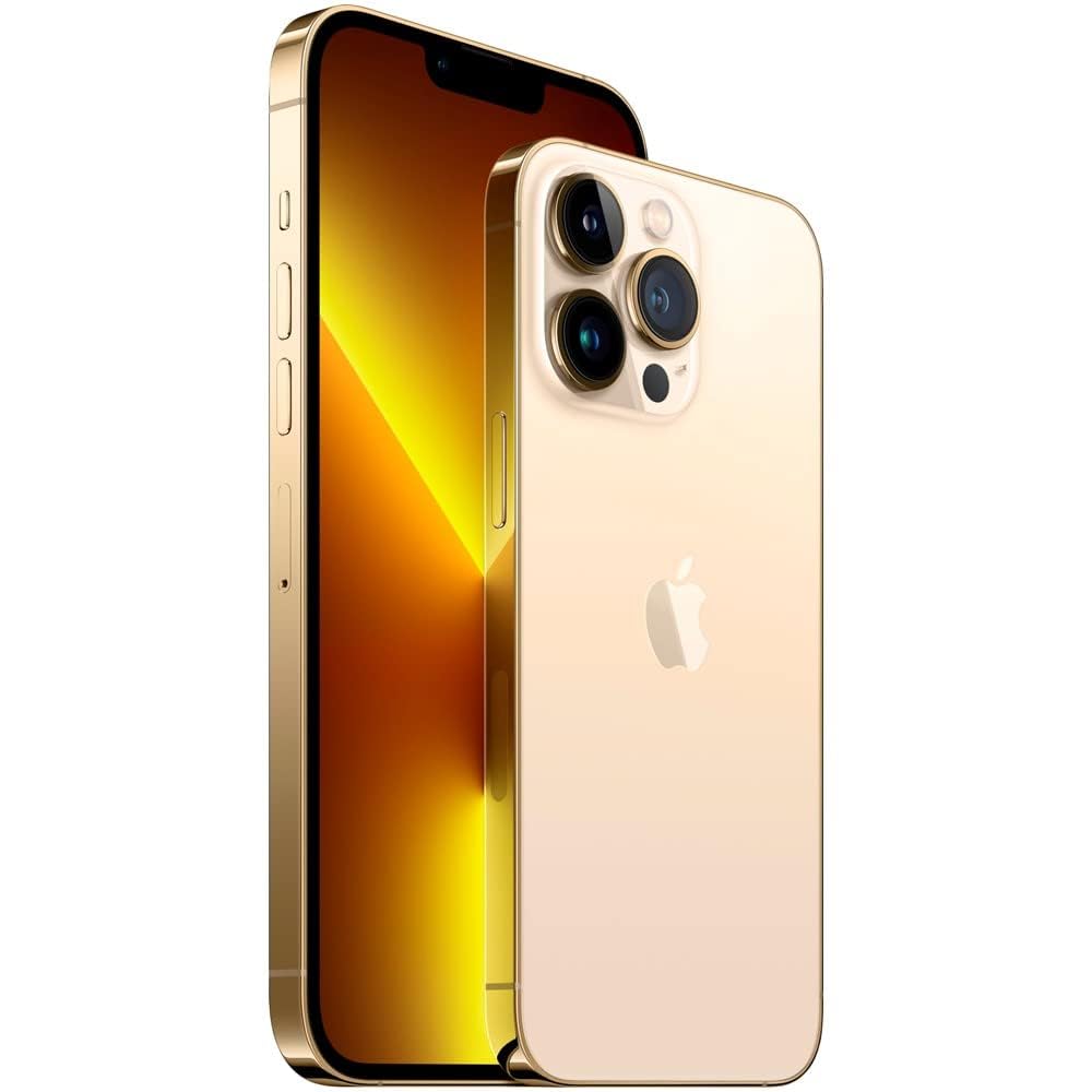 Apple iPhone 13 Pro Desbloqueado- 6.1" OLED , Chip A15 Bionic, 4GB RAM, 1 TB Externo, Cámara Frontal 12MP, 2532 x 1170 pixeles a 460 pp ,Ceramic Shield, Oro Gold Reacondicionado