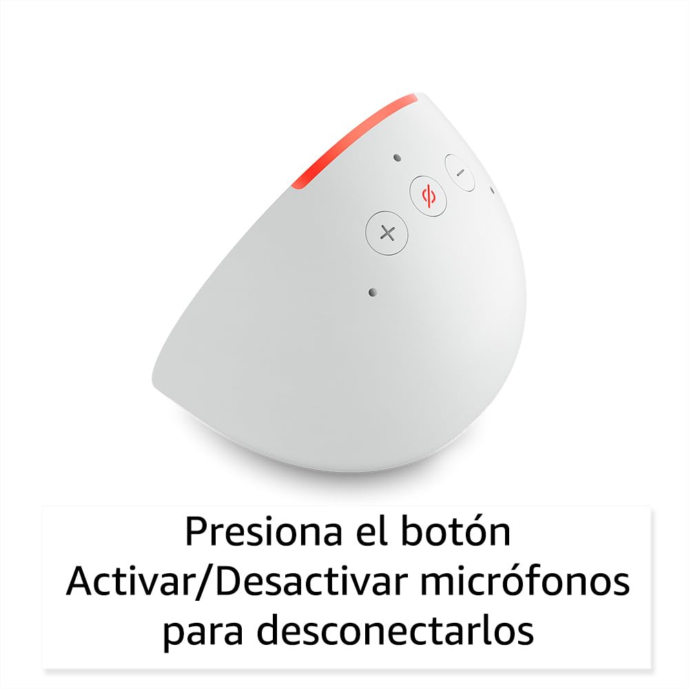Amazon Echo Pop (modelo más reciente): nuestra bocina Alexa más pequeña se adapta a cualquier habitación (blanco)