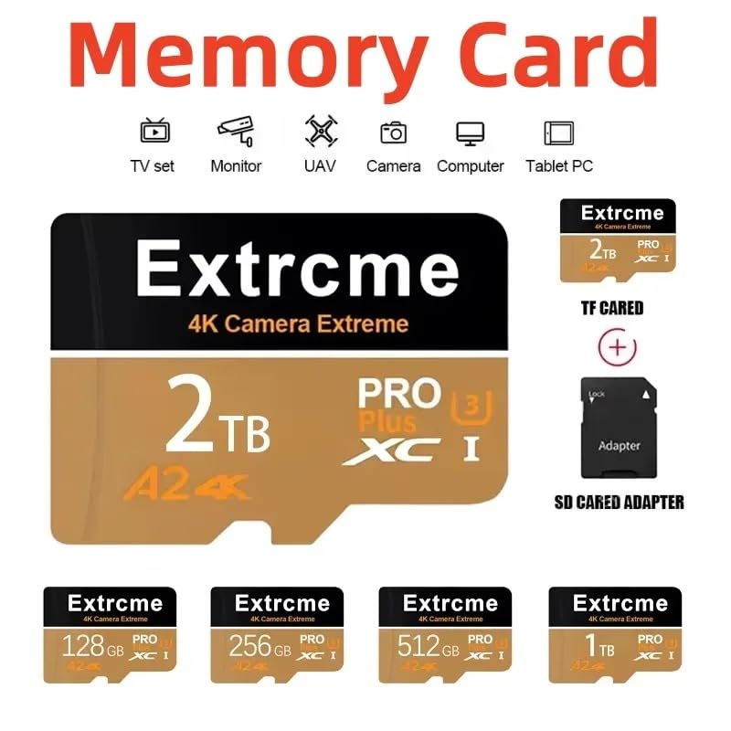 Tarjeta Micro SD, 2TB (2000 GB), Pro, Alta Velocidad de Transferencia, Compatible con Dispositivos Móviles