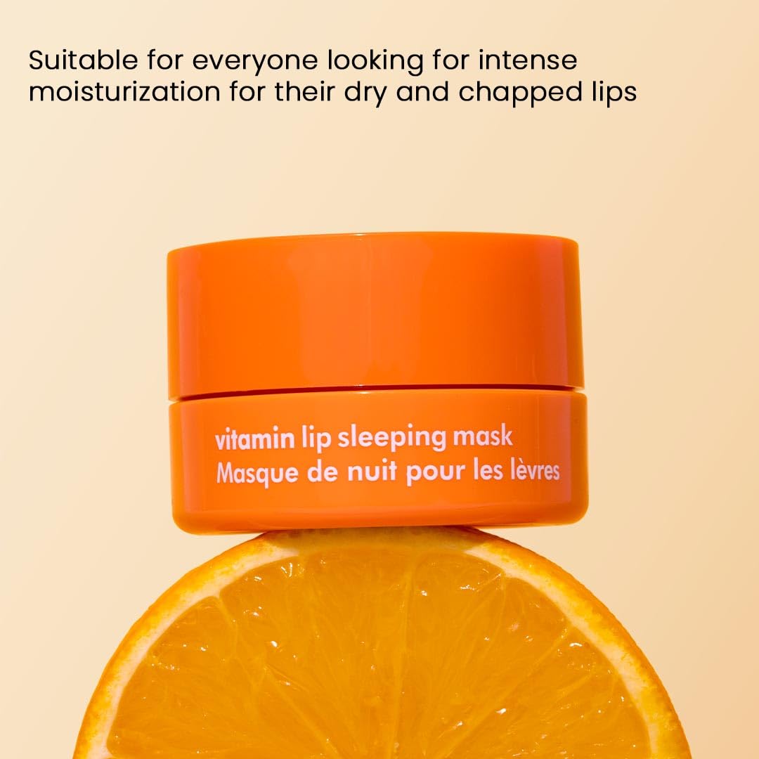 The Face Shop - Mascarilla nocturna de labios con vitamina C - Tratamiento hidratante para labios radiantes con efecto glow - K-beauty coreano original para suavidad intensa