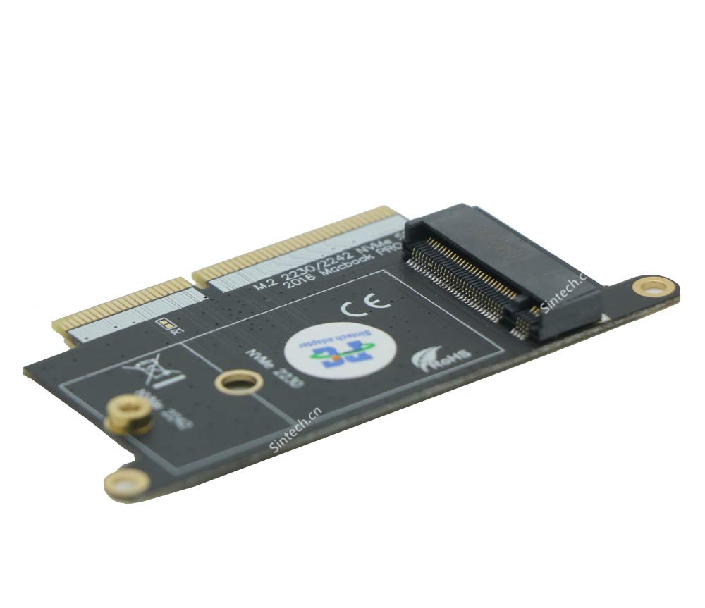 Sintech M.2 NVMe Tarjeta Adaptador SSD para MacBook PRO A1708 de 13 pulgadas de 13 pulgadas (solo para finales de 2016 a mediados de 2017 años