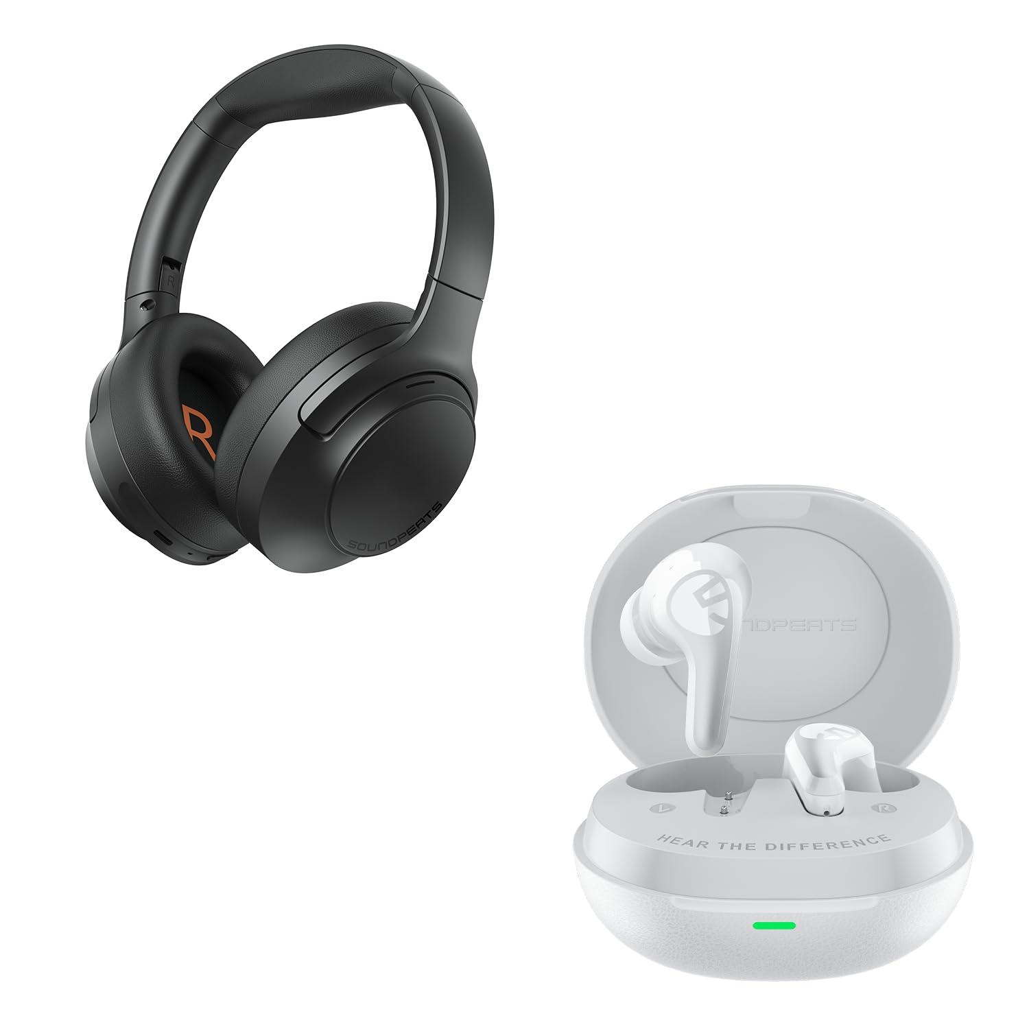 SoundPEATS Cove Pro + C30 Audífonos Inalámbricos Over-Ear e In-Ear Hi-Res, ANC Híbrida Adaptativa, Bluetooth 6.0, Audio Premium