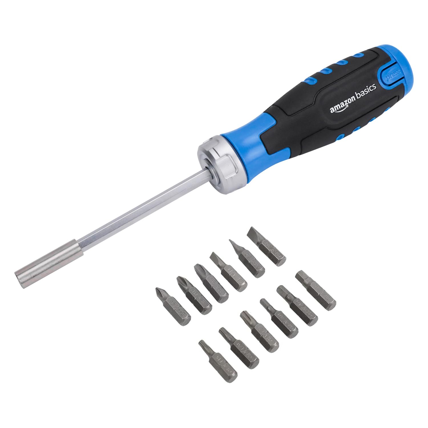 Amazon Basics - Destornillador magnético 12 en 1