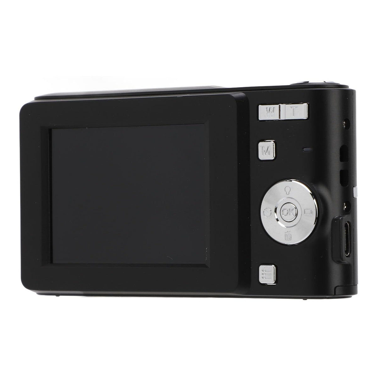 Wisoqu Cámara Digital FHD 1080P, Cámara Digital Compacta de Bolsillo con Grabación de Vídeo para Viajes (Black)