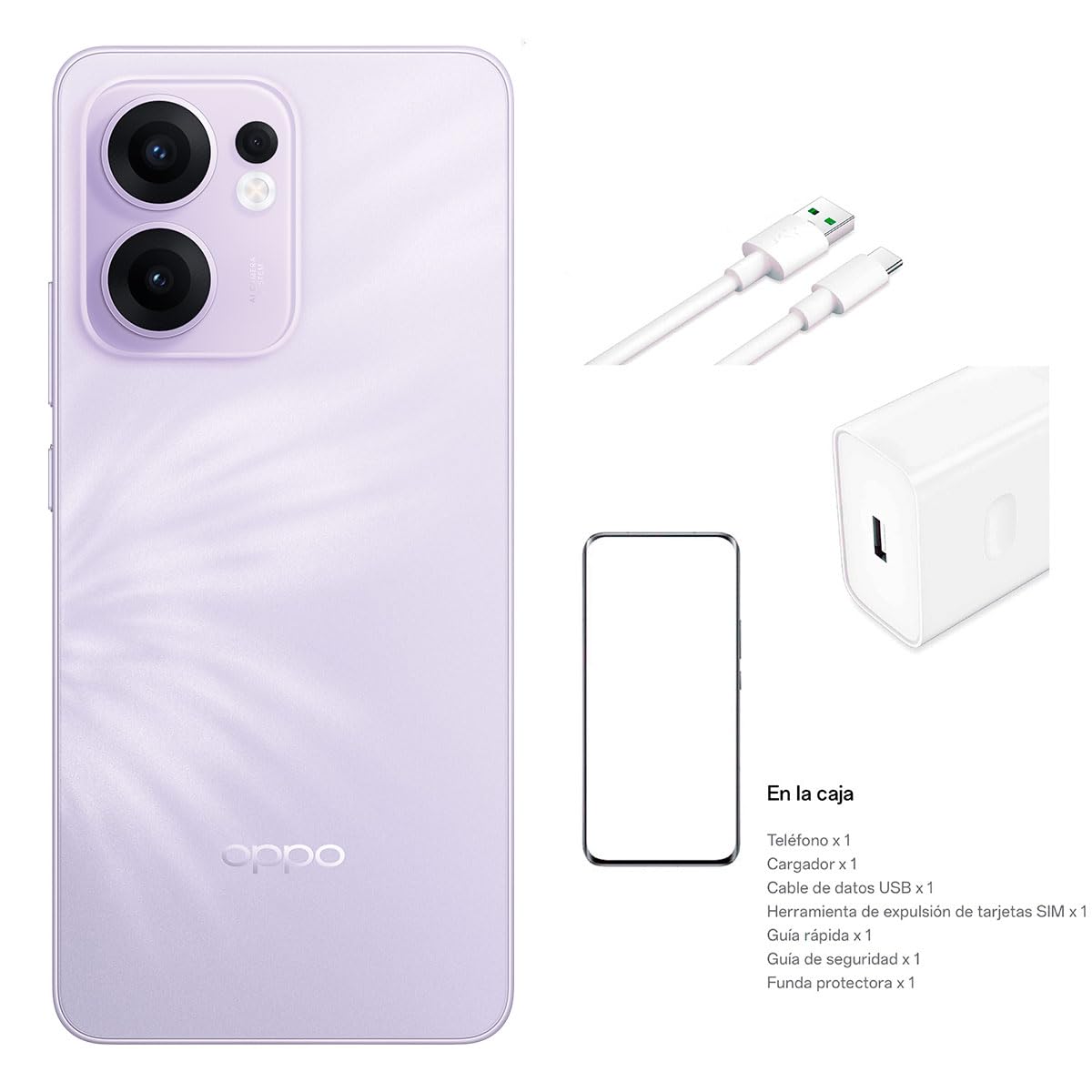 OPPO Reno13 F 5G Morado 12+256GB, Livephoto AI,Editor AI, Fotográfia Acuática IP69